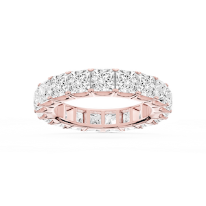 Nicole Princess Lab Grown Diamond Shared Prong Eternity Band