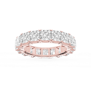 Nicole Princess Lab Grown Diamond Shared Prong Eternity Band