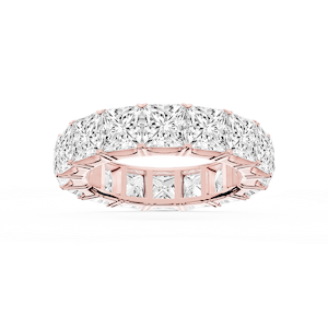 Nicole Princess Lab Grown Diamond Shared Prong Eternity Band