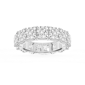 Nicole Princess Lab Grown Diamond Shared Prong Eternity Band