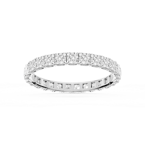 Nicole Princess Lab Grown Diamond Shared Prong Eternity Band
