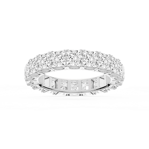 Nicole Princess Lab Grown Diamond Shared Prong Eternity Band