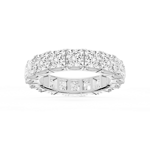Nicole Princess Lab Grown Diamond Shared Prong Eternity Band