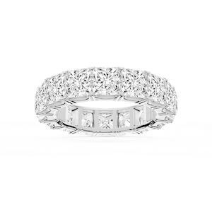 Nicole Princess Lab Grown Diamond Shared Prong Eternity Band