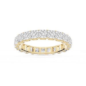Nicole Princess Lab Grown Diamond Shared Prong Eternity Band