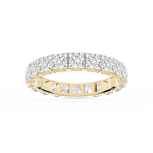 Nicole Princess Lab Grown Diamond Shared Prong Eternity Band