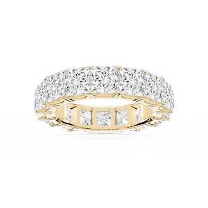 Nicole Princess Lab Grown Diamond Shared Prong Eternity Band