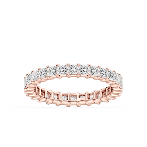 Ocean Princess Lab Grown Diamond Shared V-Prong Eternity Band