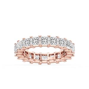Ocean Princess Lab Grown Diamond Shared V-Prong Eternity Band