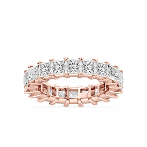 Ocean Princess Lab Grown Diamond Shared V-Prong Eternity Band