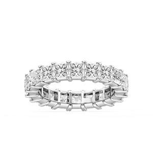 Ocean Princess Lab Grown Diamond Shared V-Prong Eternity Band