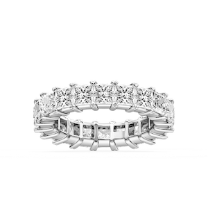 Ocean Princess Lab Grown Diamond Shared V-Prong Eternity Band