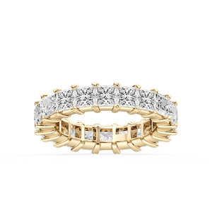 Ocean Princess Lab Grown Diamond Shared V-Prong Eternity Band