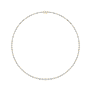 20 ctw Oval Lab Grown Diamond East West Tennis Necklace - 18 Inches