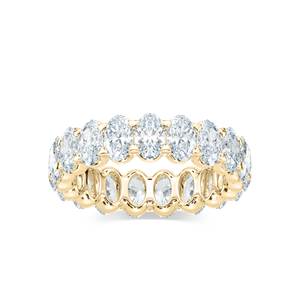 Ocean Oval Lab Grown Diamond Shared Prong Eternity Band