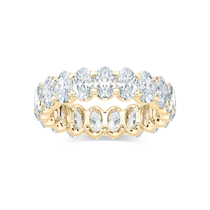 Ocean Oval Lab Grown Diamond Shared Prong Eternity Band