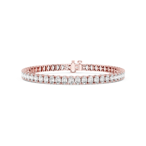 Oval Lab Grown Diamond Four Prong Tennis Bracelet - 7 Inches