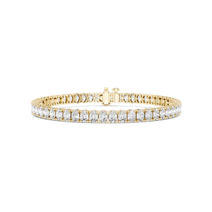 Oval Lab Grown Diamond Four Prong Tennis Bracelet - 7 Inches