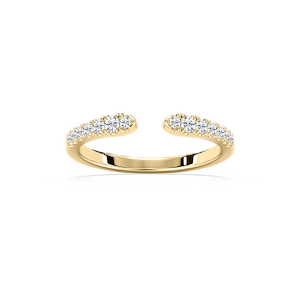 Aurelia 1/4 ctw Round Lab Grown Diamond Open Gap Graduated Stackable Band
