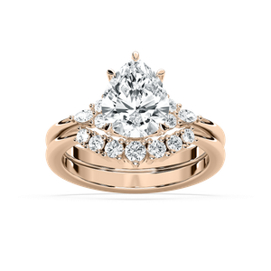 Talia 2 ⅞ ctw Pear Lab Grown Diamond Accented Wedding Set