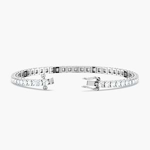 Petite Classic 4-Prong Tennis Bracelet with 7.0ctw Lab-Grown Diamonds in 14K White Gold