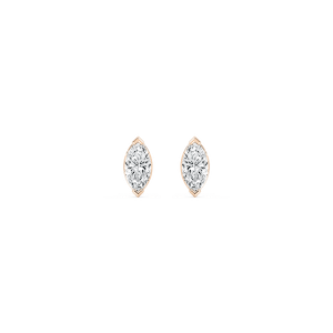 1/3 ctw Marquise Lab Grown Diamond Petite Bezel Earrings