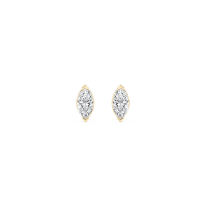 1/3 ctw Marquise Lab Grown Diamond Petite Bezel Earrings
