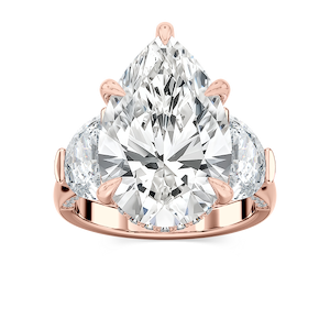 Poppy 13 ½ ctw Pear Lab Grown Diamond Hidden Halo Engagement Ring - Signature Collection