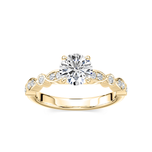 Precious Lab Grown Diamond Side Stone Engagement Ring