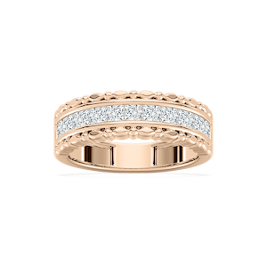 Allison 1 ctw Princess Lab Grown Diamond Beaded Channel Anniversary Band