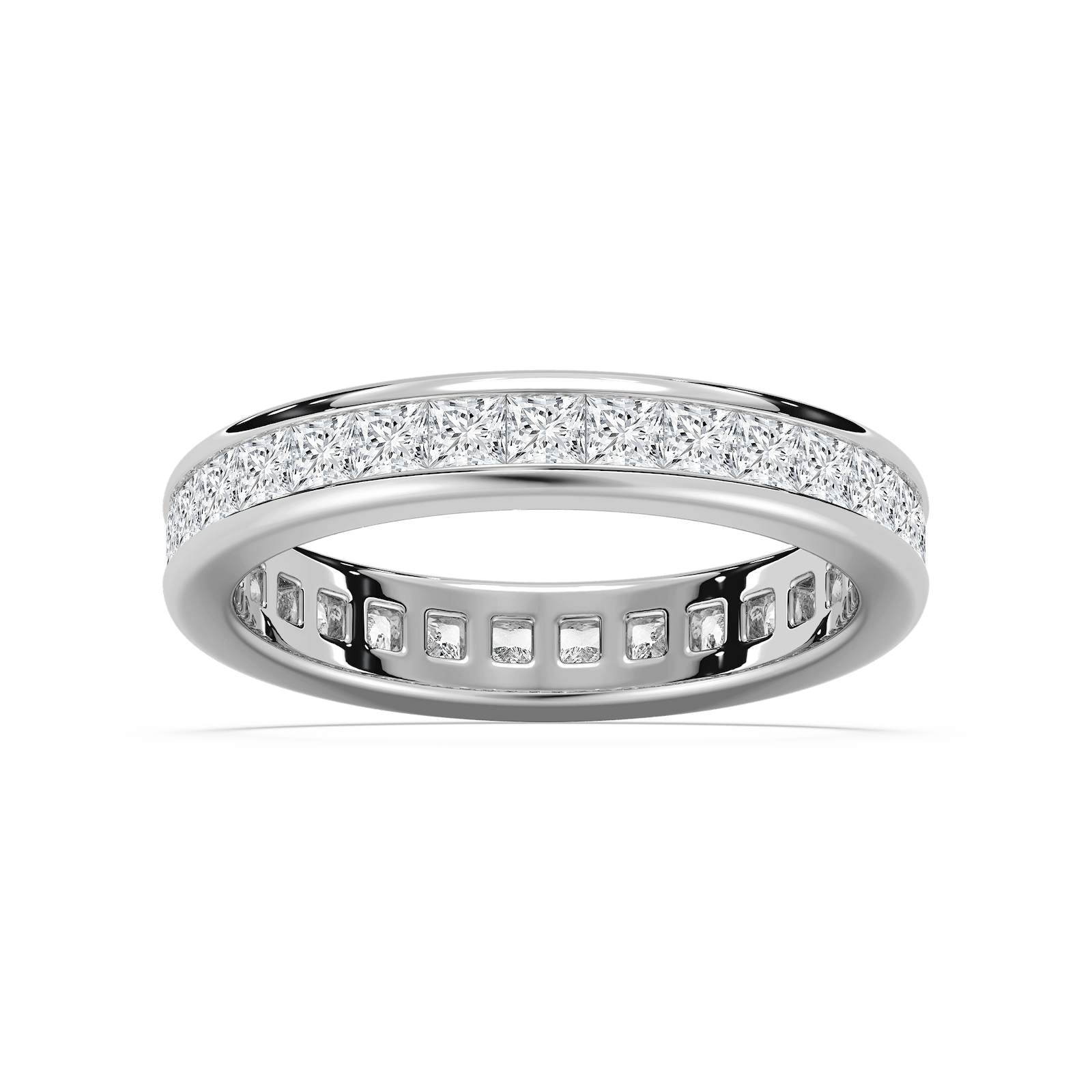 Princess Eternity Ring in Rose Gold