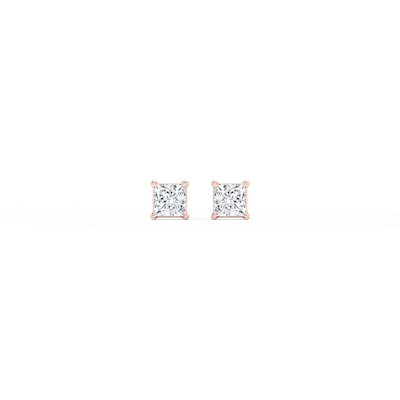 Princess Certified Lab Grown Diamond Classic Four Prong Stud Earrings