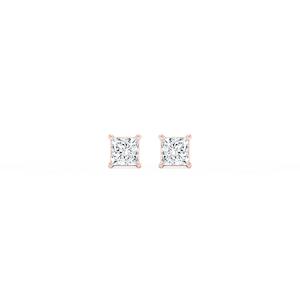Princess Lab Grown Diamond Classic Four Prong Stud Earrings