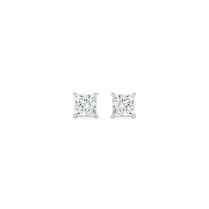 Princess Lab Grown Diamond Classic Four Prong Stud Earrings