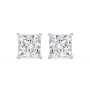 Princess Lab Grown Diamond Classic Four Prong Stud Earrings