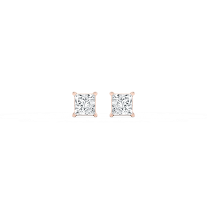 Princess Lab Grown Diamond Classic Four Prong Stud Earrings