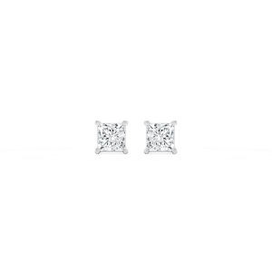 Princess Lab Grown Diamond Classic Four Prong Stud Earrings