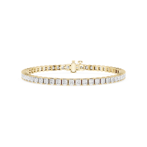 Princess Lab Grown Diamond Four Prong Tennis Bracelet - 7 Inches