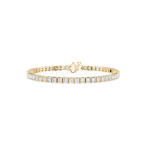 Princess Lab Grown Diamond Four Prong Tennis Bracelet - 7 Inches