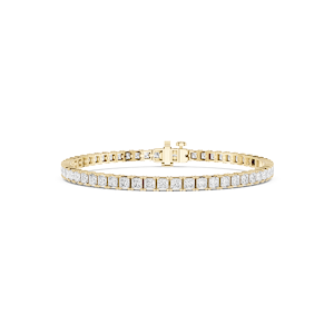 Princess Lab Grown Diamond Four Prong Tennis Bracelet - 7 Inches