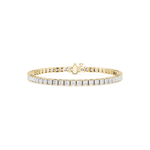 Princess Lab Grown Diamond Four Prong Tennis Bracelet - 7 Inches