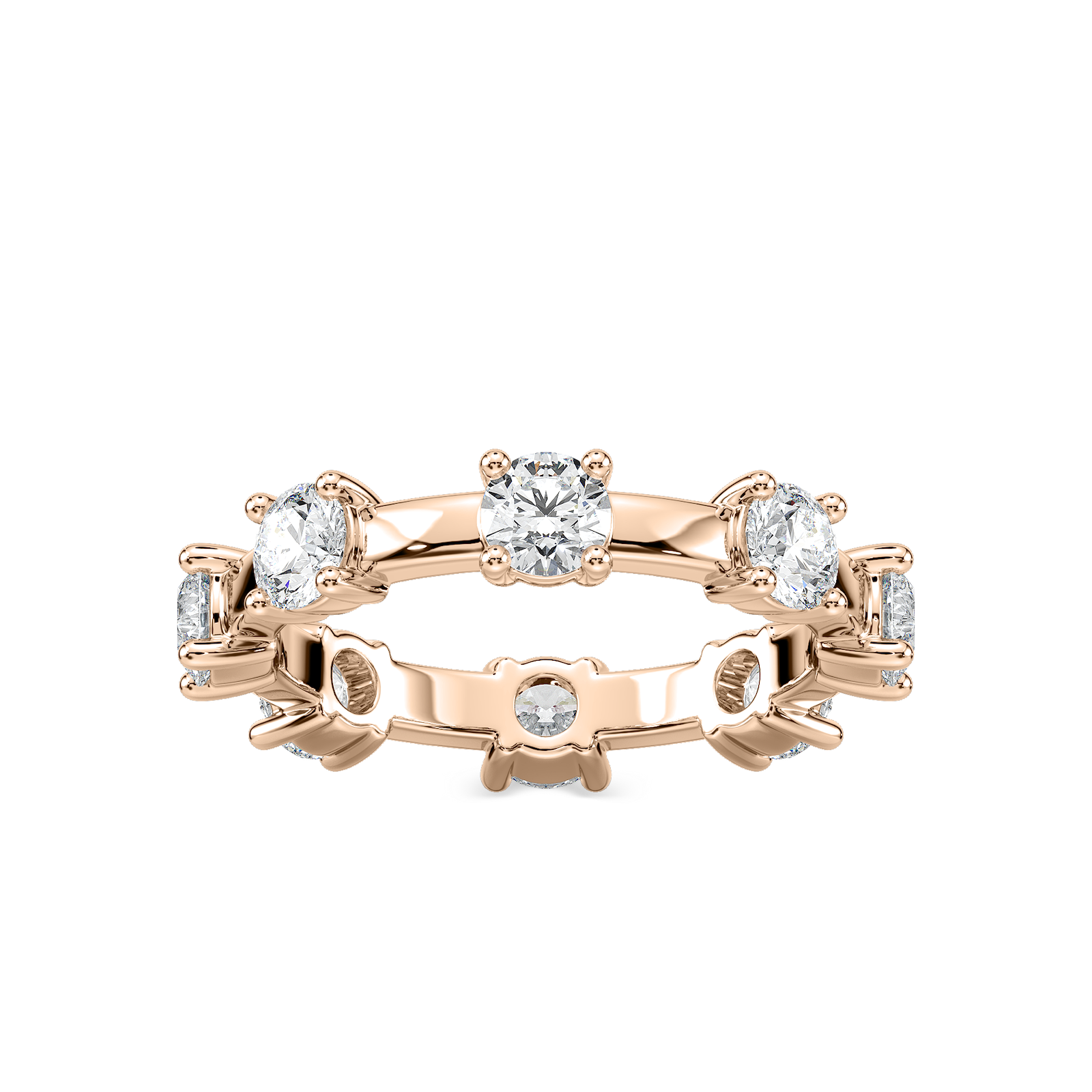 Prue 1 ⅞ ctw Round Lab Grown Diamond Station Eternity Band
