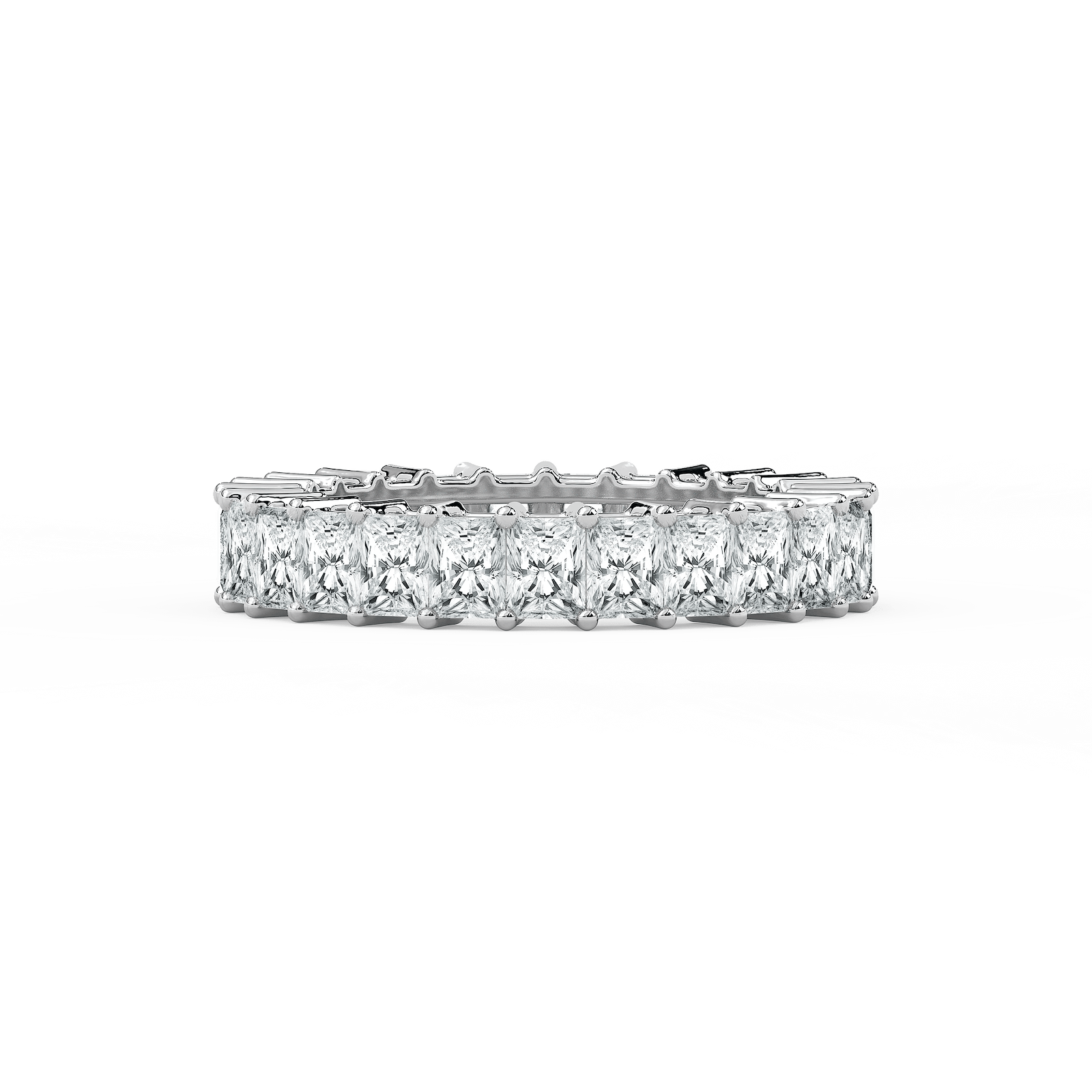 Hadassah Radiant Lab Grown Diamond Shared Prong Eternity Band