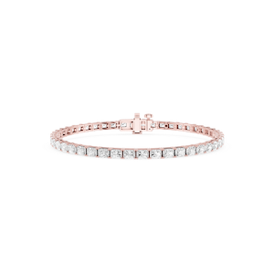 Radiant Lab Grown Diamond East-West Four Prong Tennis Bracelet