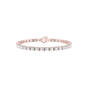 Radiant Lab Grown Diamond East-West Four Prong Tennis Bracelet