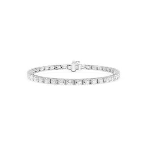 Radiant Lab Grown Diamond East-West Four Prong Tennis Bracelet