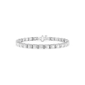 Radiant Lab Grown Diamond East-West Four Prong Tennis Bracelet
