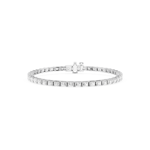 Radiant Lab Grown Diamond East-West Four Prong Tennis Bracelet