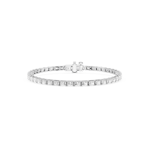 Radiant Lab Grown Diamond East-West Four Prong Tennis Bracelet