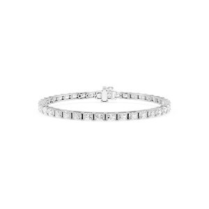 Radiant Lab Grown Diamond East-West Four Prong Tennis Bracelet